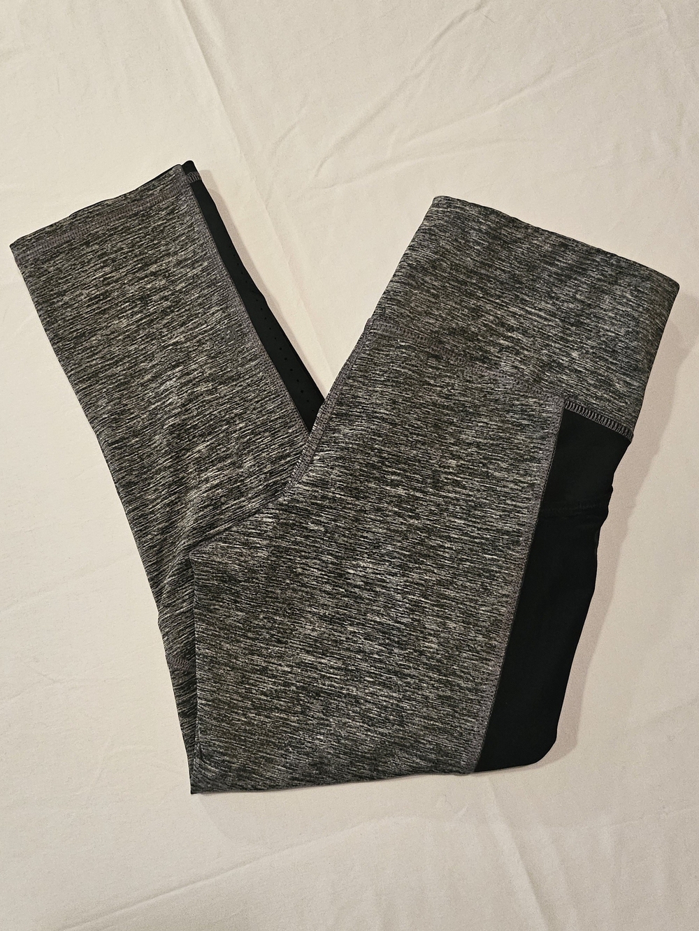 Champion Gray Leggings with Black Panels